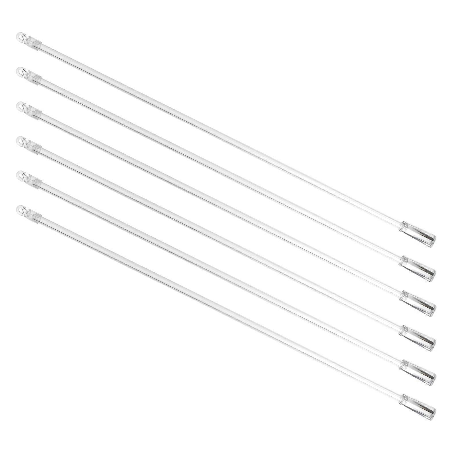 Clear Curtain Pull Rods Easy Installation Reusable For Home Improvement 6Pcs