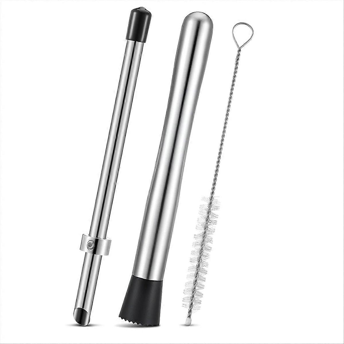 Straw Puncher and Muddler for Lemonade Plastic Lids Cups