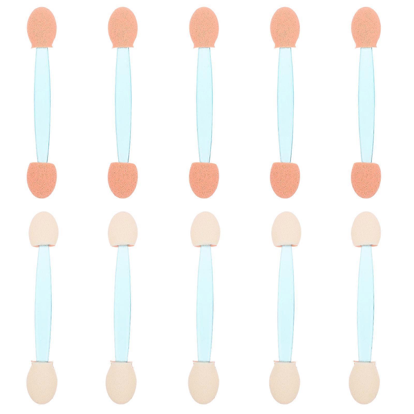 Makeup Eyeshadow Brush Double-Ended with Latex Sponge 100Pcs Set