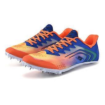 Tênis de corrida infantil para competição de atletismo, unissex, com travas, tamanho 11-11,5 anos.