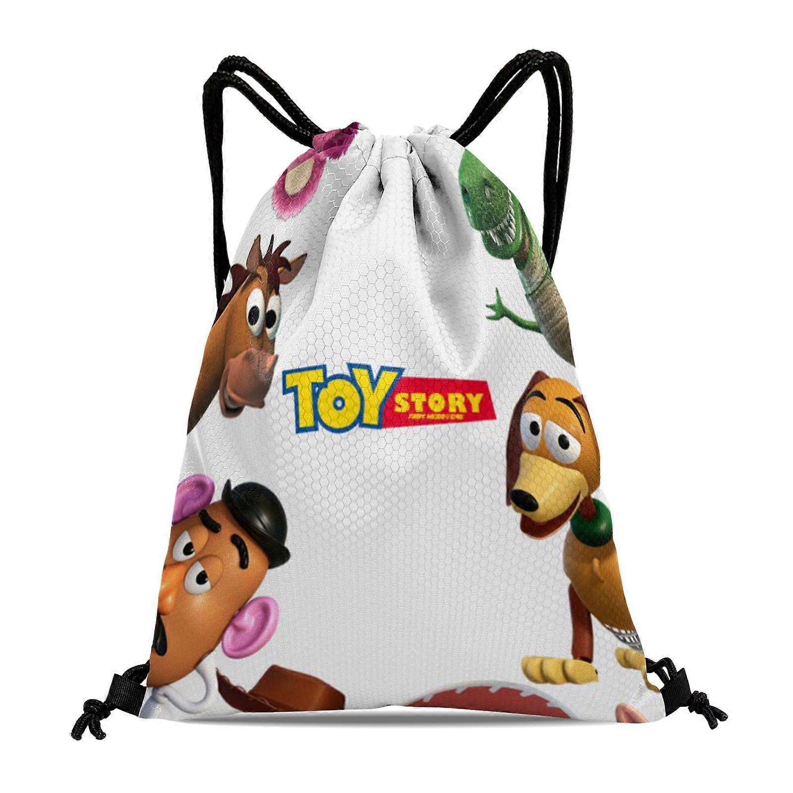 Buzz Lightyear & Toy Story Gym Hiking Drawstring Bag – Waterproof, for Swimming, Travel, Beach, Shopping (15.7x17.7 in)