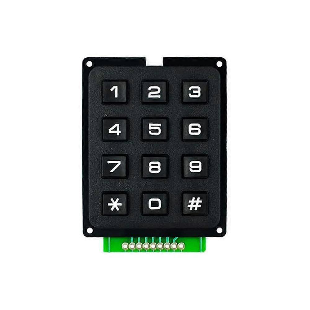 Keypad 3x4 Matrix Module with 12 Buttons Numeric Input and Tactile Key Feedback for Arduino