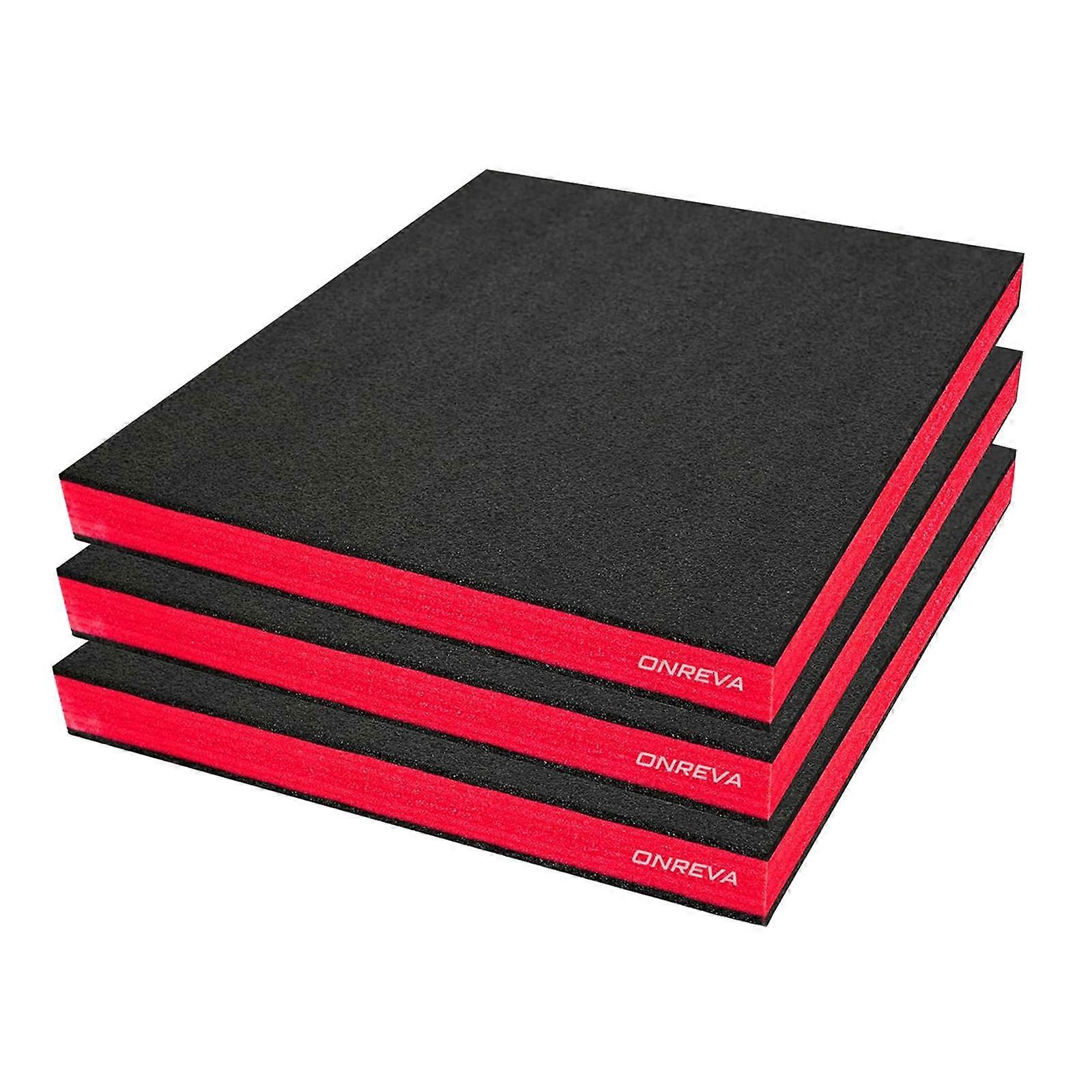 3Pcs Tool Box Foam Inserts Foam Sheets Anti Slip Liners Hard Case Storage Sheets
