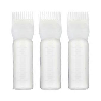 Haarfärbemittel-Applikatorkamm für Haarstyling, 6-teilig, weiß