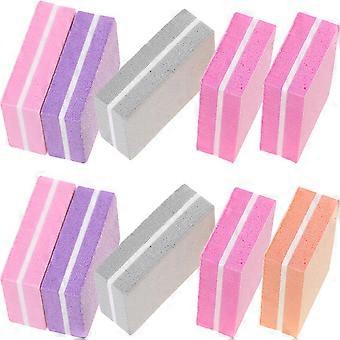 Buffer Block neglefil til manicure med dobbeltsidet polering 250 stk. assorterede farver