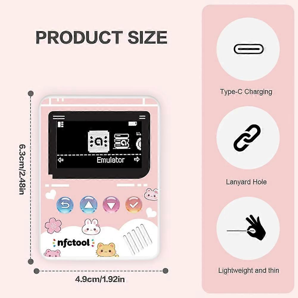 OLED Multi-Functional NFC Emulator Button Enhanced Range Type-C Charging for Switch for Switch 2 for Wii U for 3DS B