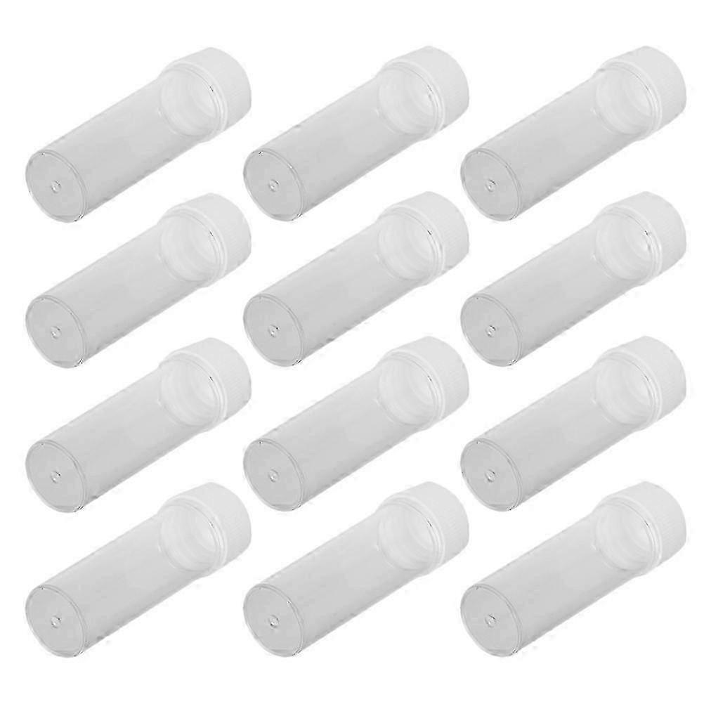 Transparent Sample Containers Screw Caps for Storage Use 12 Pcs 25ml
