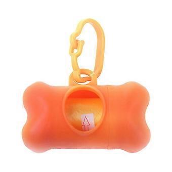 Dog Poop Bag Dispenser Bone Shape Leash Clip Pet Waste Bags Holder Portable