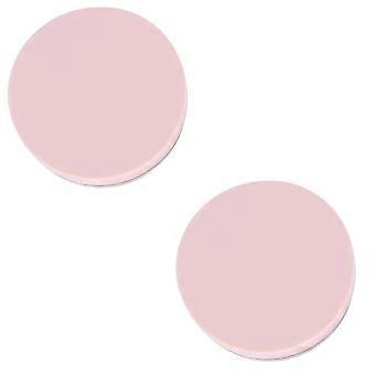 Contenitore per cipria e piumino per riporre 2 pezzi, set rosa