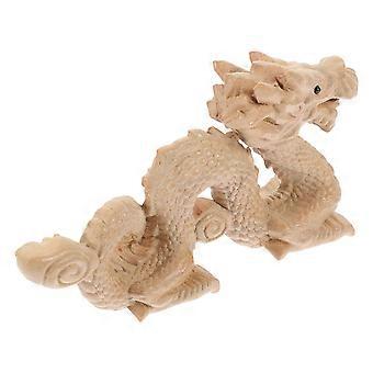 Dragon Statue Wooden Dragon Sculpture Dragon Figurine Dragon Ornament Wood Craft