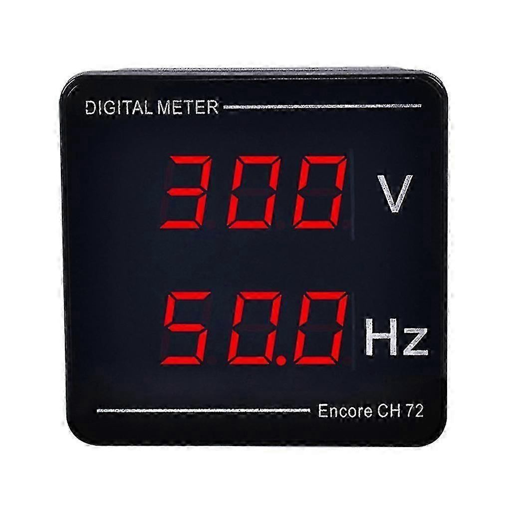 Digital Voltmeter Frequency Panel Meter AC50-500V LED Display