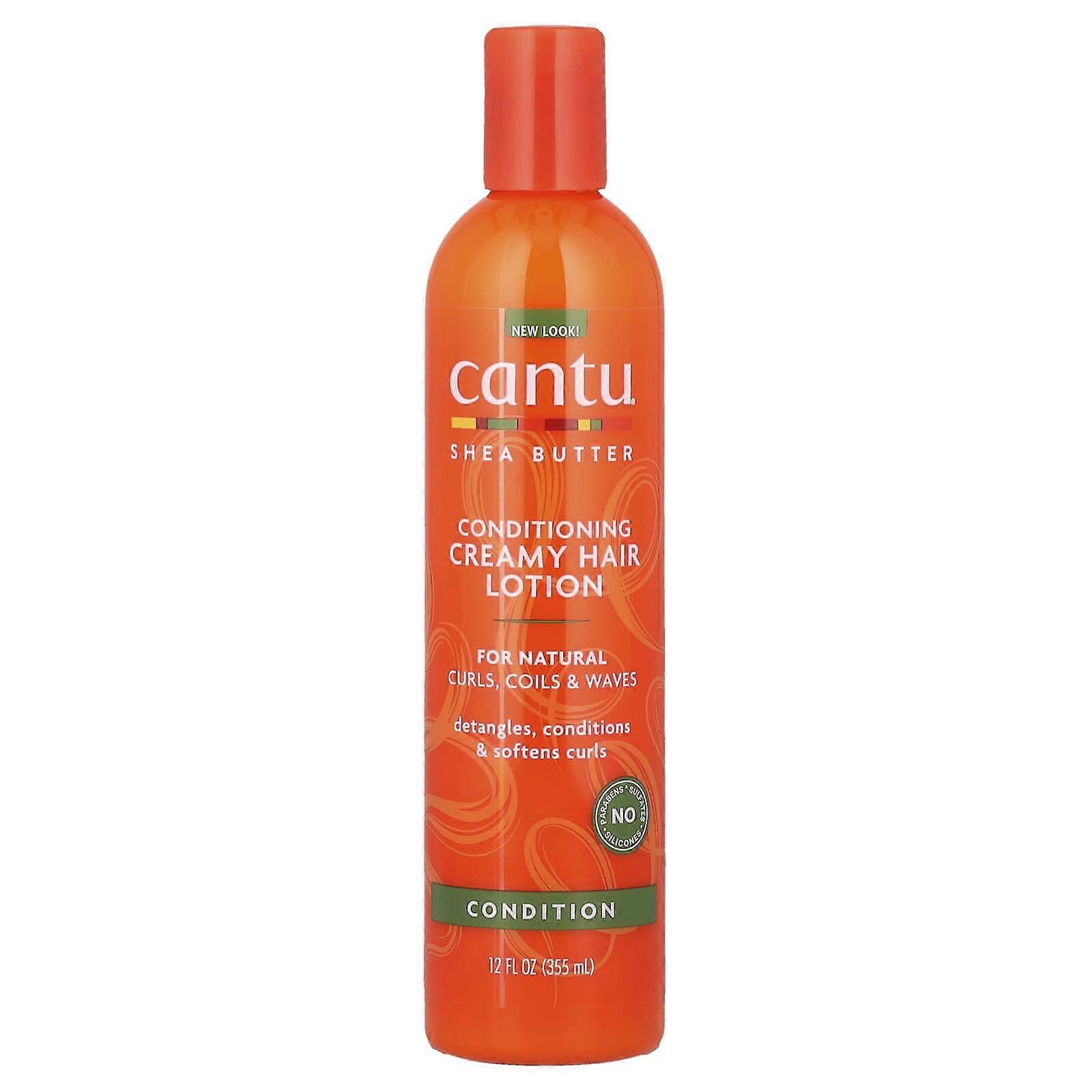 Cantu, Shea Butter, Conditioning Creamy Hair Lotion, 12 fl oz (355 ml), 3-Pack