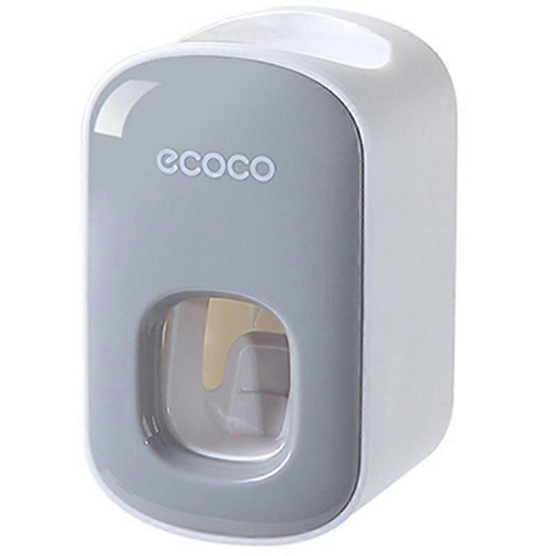 Ecoco Waterproof Toothpaste Squeezer Automatic Toothpaste Dispenser Wall Mount Bathroom Bathroom Accessories Toothbrush Holder