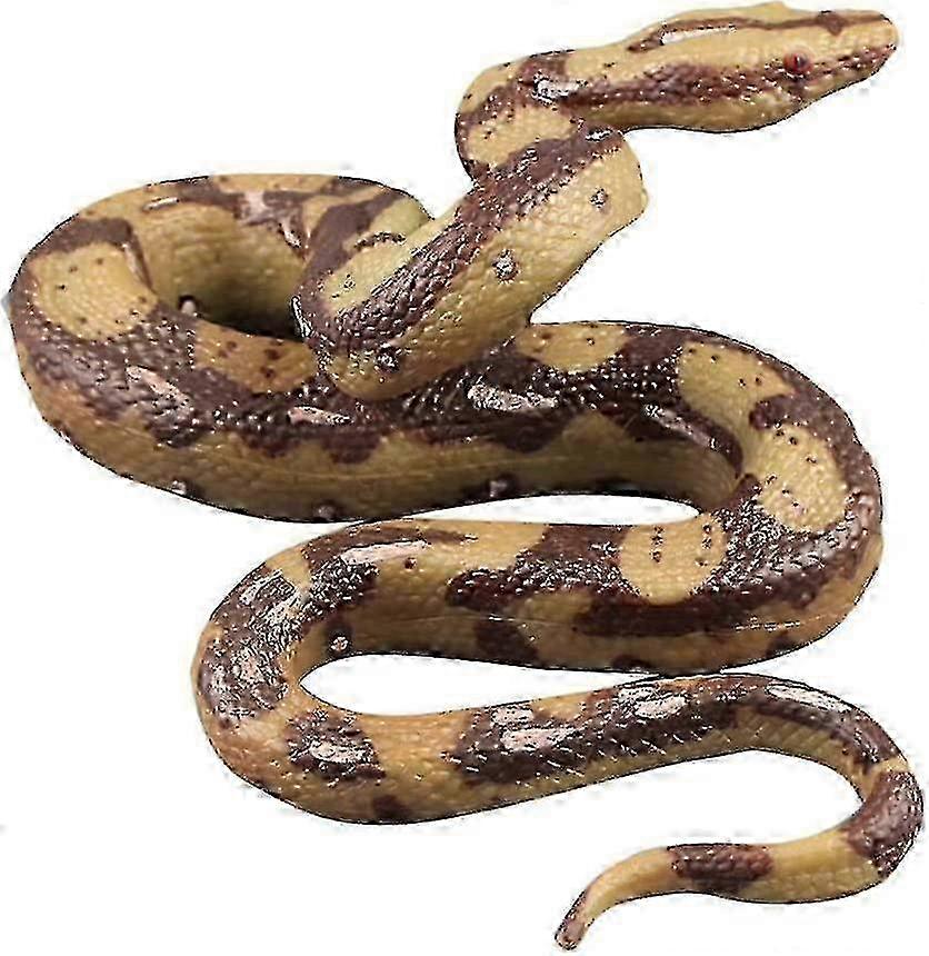 Realistic Rubber Snake Toy Python Model for Garden Pranks and Creepy Props