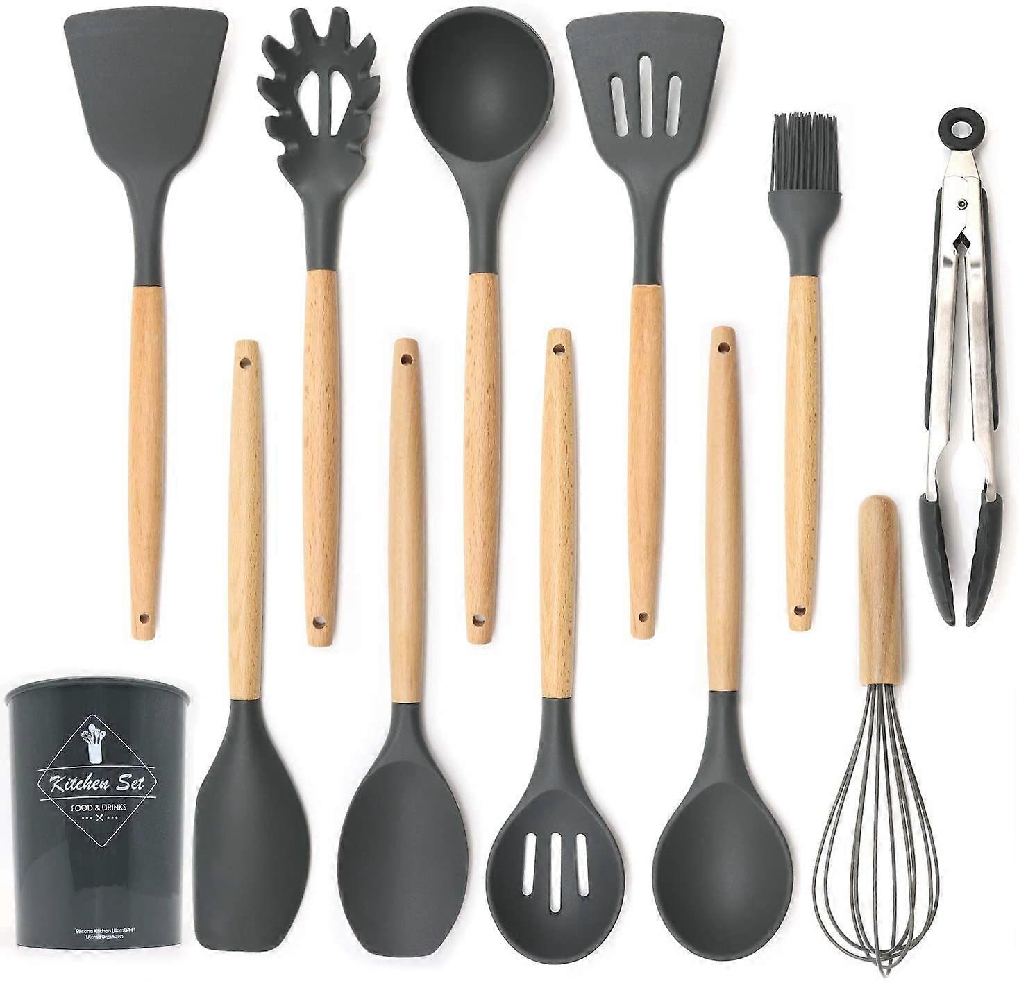 Silicone Nonstick Kitchen Utensils Set