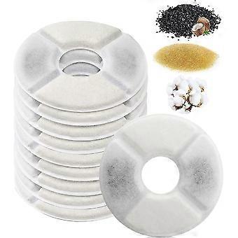 12pcs Cat Water Fountain Filter Ersatzfilter für 1,6-2,5l Katzen Hundebrunnen Ersatzfilter mit Aktivkohle und Ionenaustauscherharz