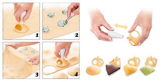 4 pieces plastic dumpling mold 4 shapes dumpling stamping tool dumpling kitchen tools chinese dumpling