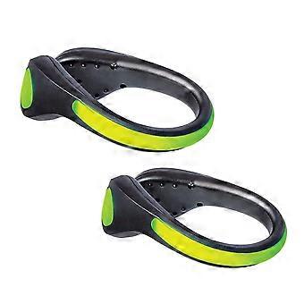 LED Shoe Lights for Running with Dual Lighting Modes, Rechargeable Clip On Design, Set of 2