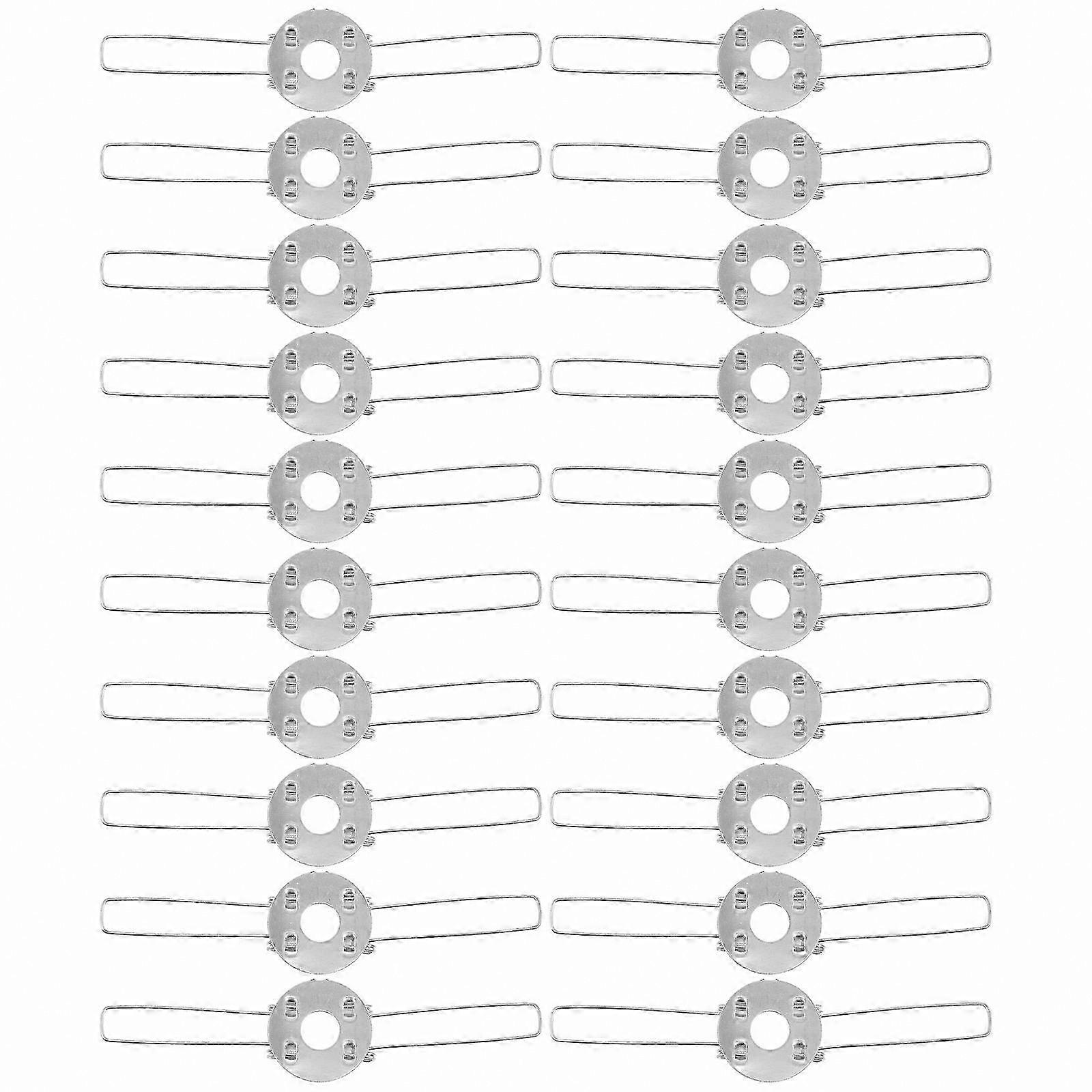100 Pcs Silver Lampshade Spring Clips for Lamp Shade Shape Fixing