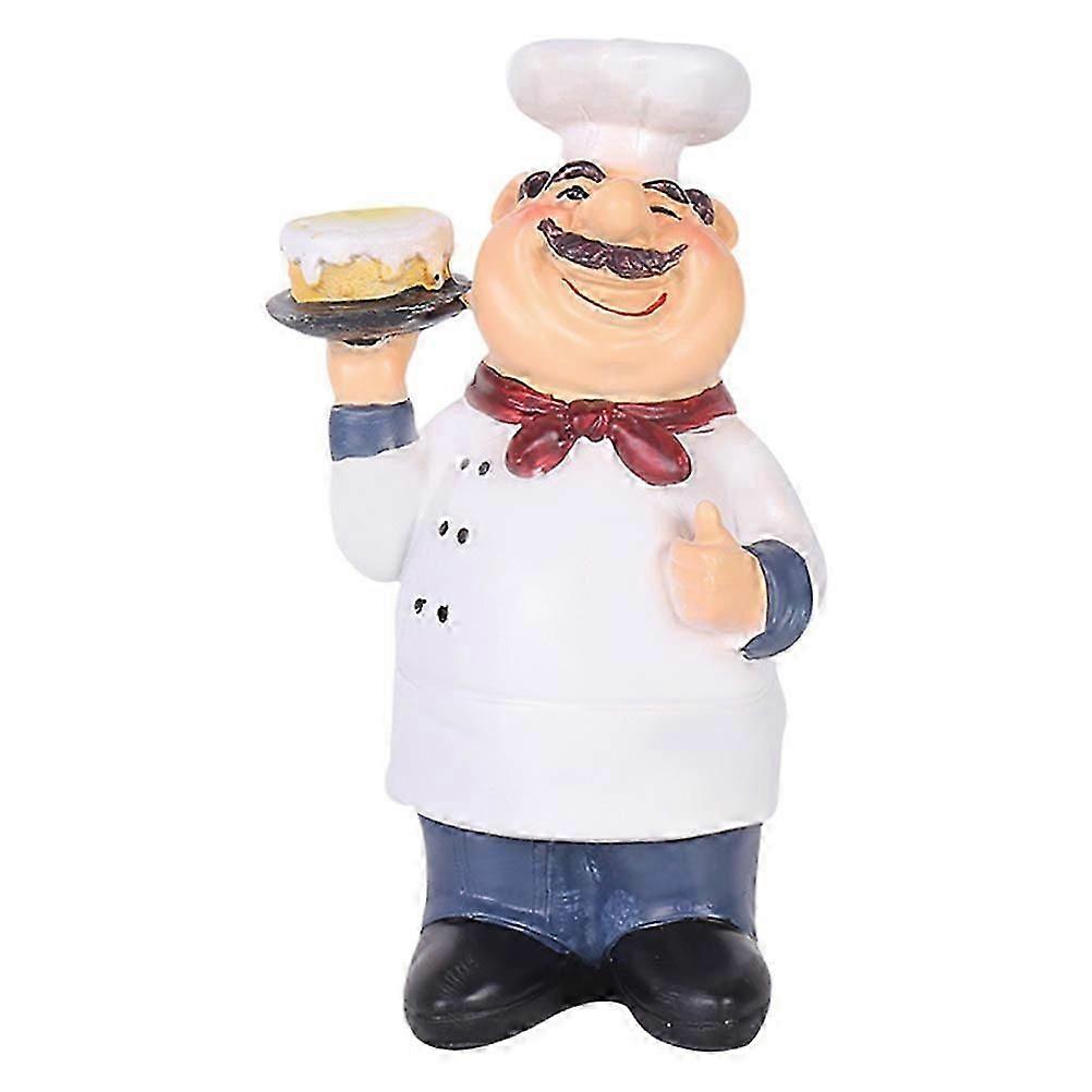 Creative Chef Ornament Cake Chef Decorative Craft for 1Pcs