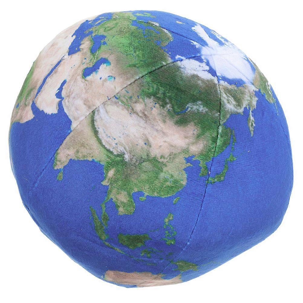 Plush Ball Pillow Comfortable Stuffed Pillow Simulation Earth Planet Pattern Throw Pillow