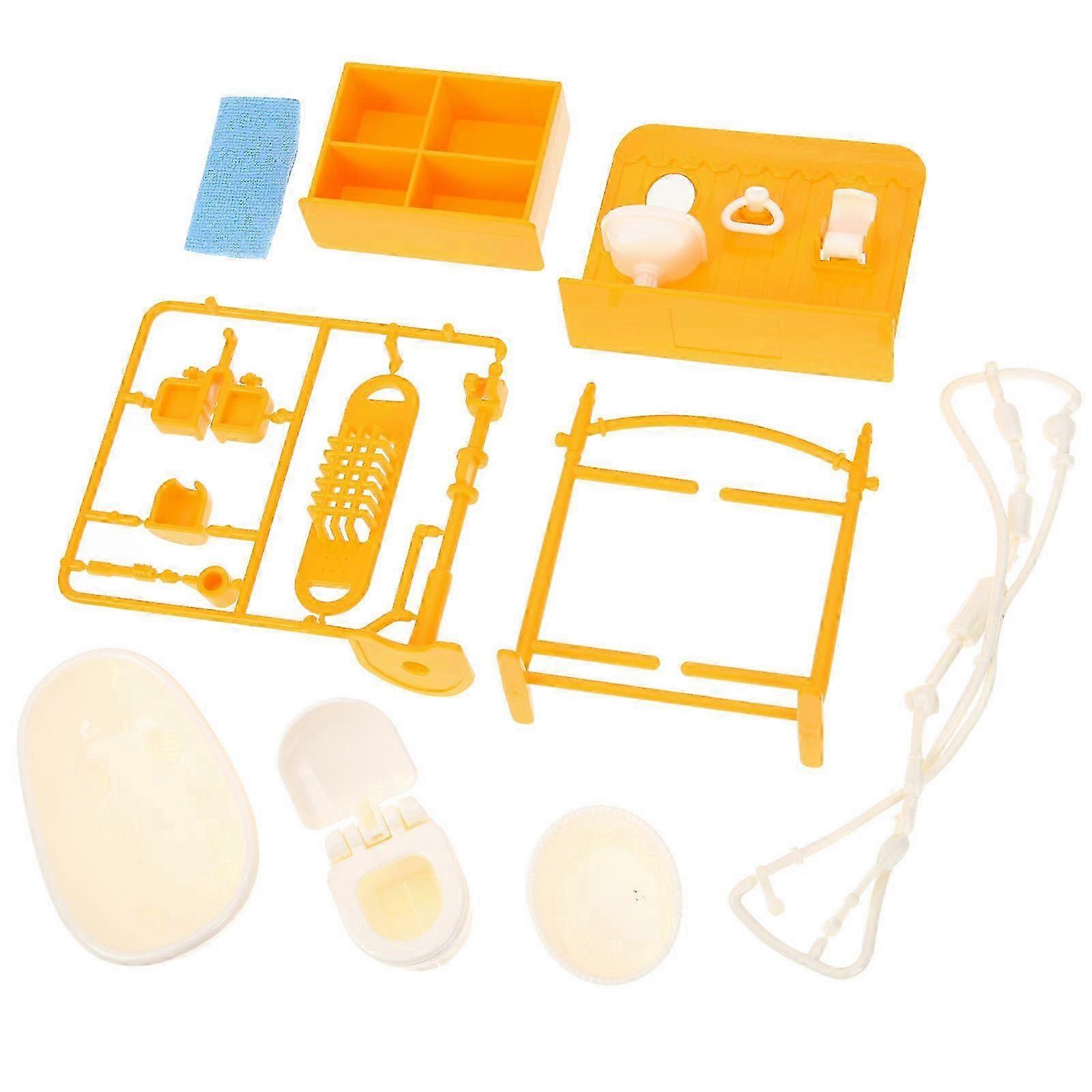 Doll House Accessories Mini Bathroom for Playing 1Set