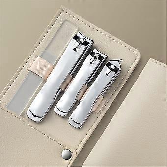 Nail Clipper Set Stainless Steel Manicure Pedicure Kit with Protective Case for Home and Travel