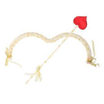 Valentinstag Amor-Pfeil-Requisite, Amor-Kostüm, Valentinstag Amor-Set, Herzförmiger Pfeil für Bühnenauftritte, Cosplay und Partydekoration, Einzigartiges Rom