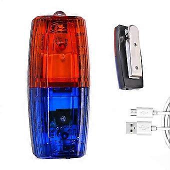 USB Uppladdningsbar LED Shoulder Clip Light - Vattentät Hög Synlighet Strobe Varningslampa för Cykling, Vandring & Camping