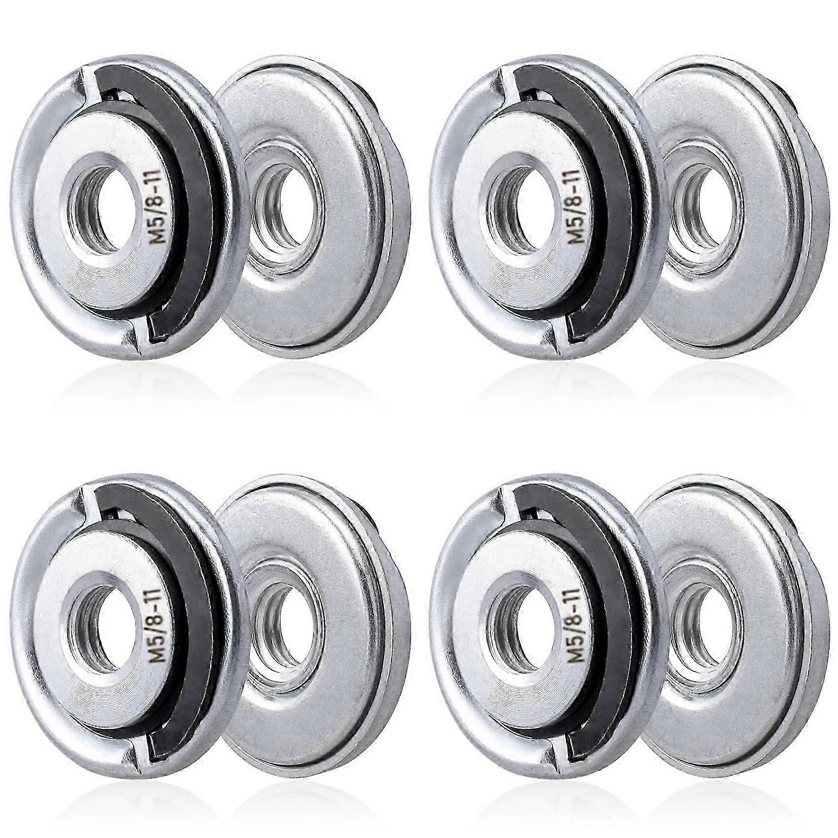 8Pcs Quick Change Angle Grinder Flange Nuts 5/8-11 Grinder Nut Replacement Lock Nuts Grinder Locking Nuts