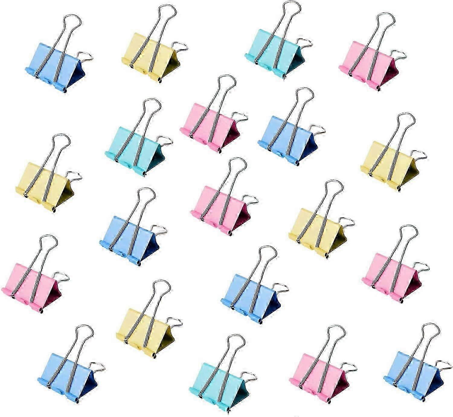 120 Pcs Colored Binder Clips - Mini 3/5-Inch compatible with Office