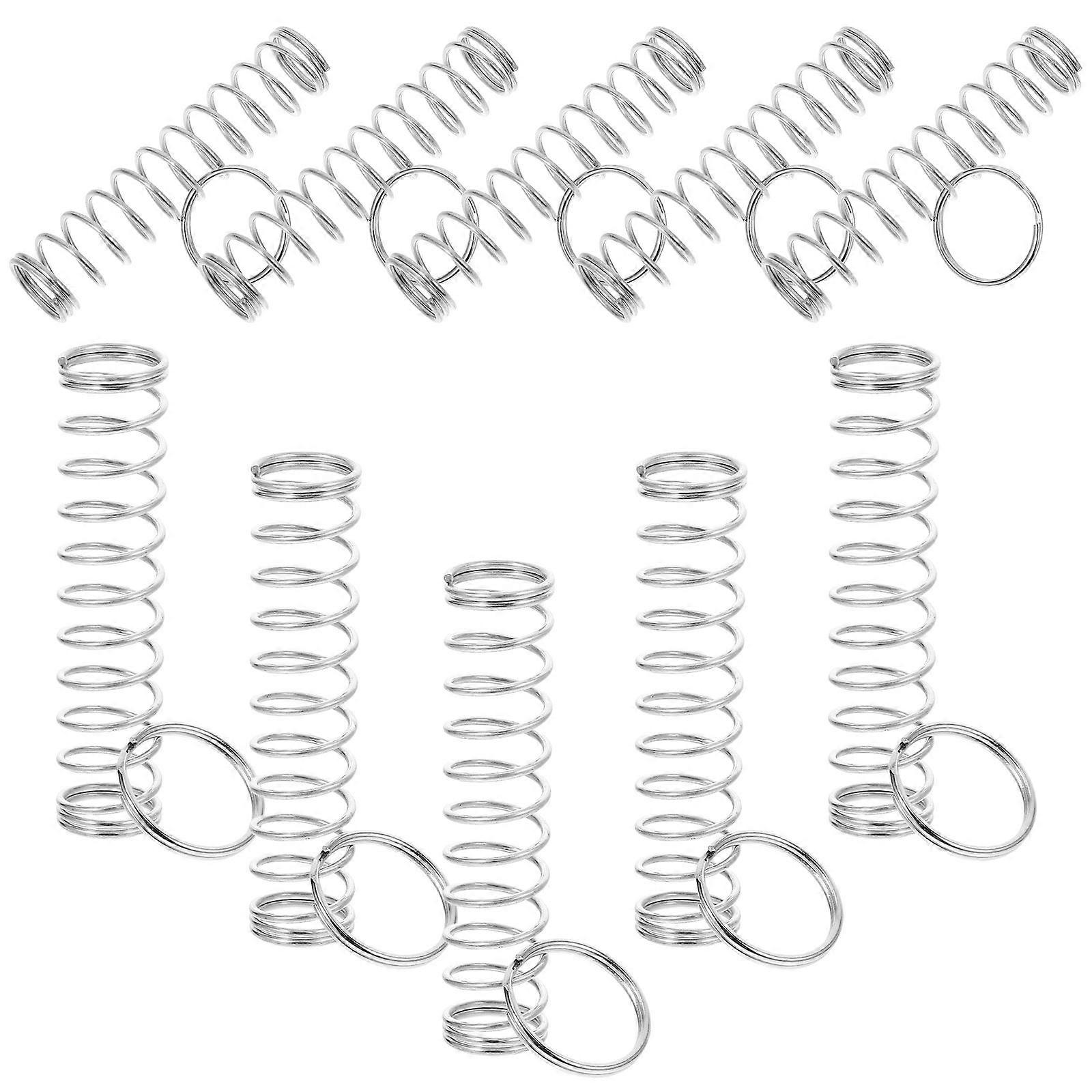 Silver Spring Puzzle Magic Prop for Performance 10Pcs Stage Trick