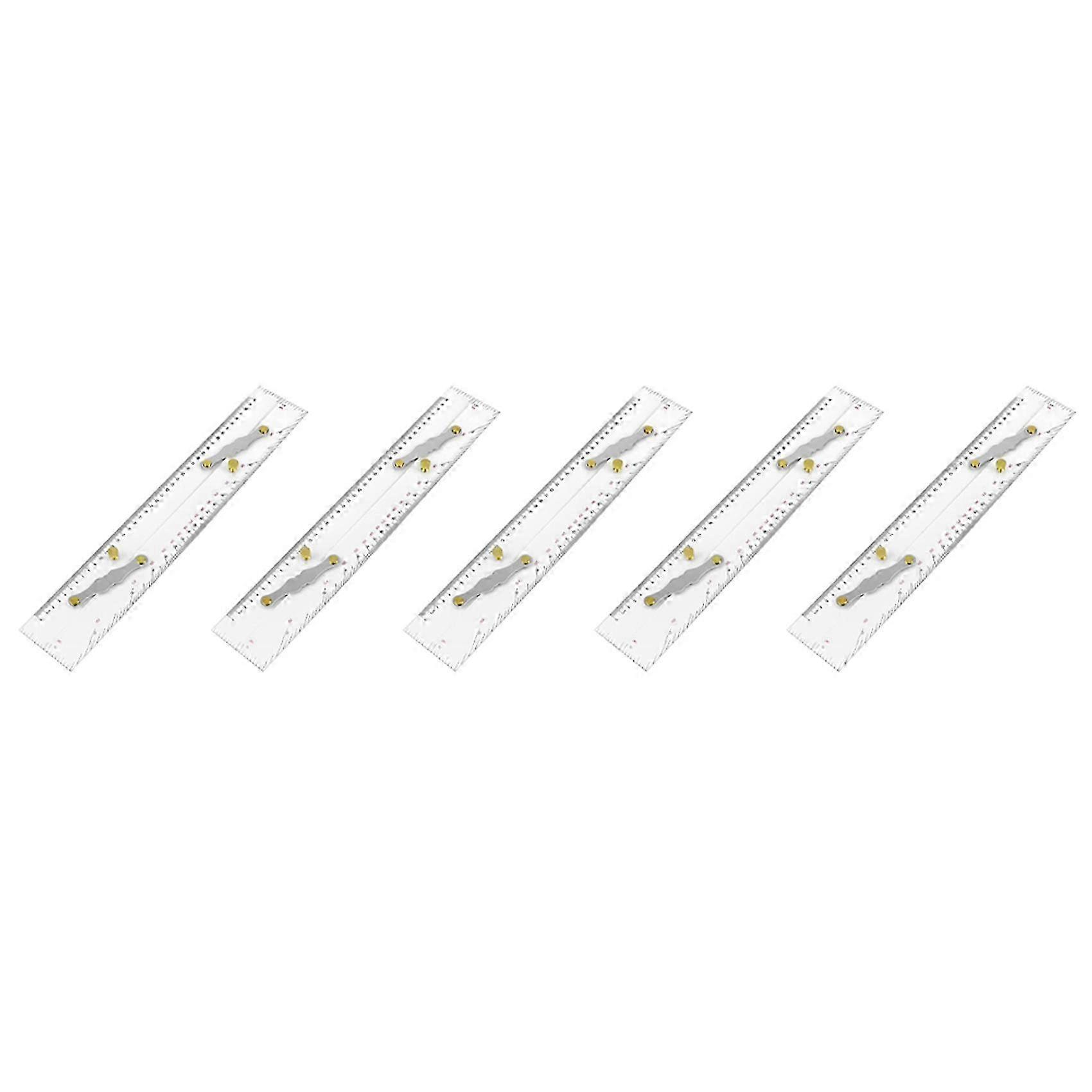 5X Marine Parallel Ruler Clear Scales,Mapping Points to Pull Parallel Ruler 450MM,Nautical Charts Parallel Ruler