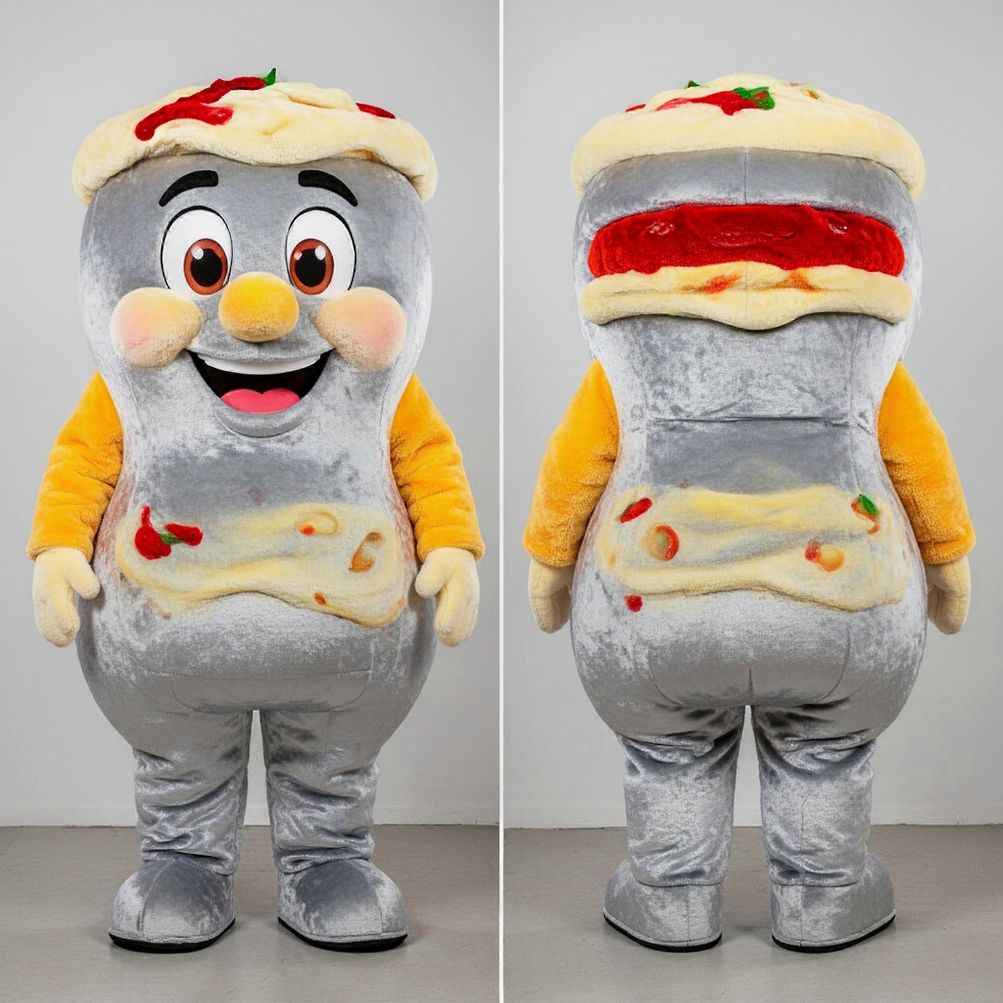 MASTICOT Silver Rounded Moussaka Mascot