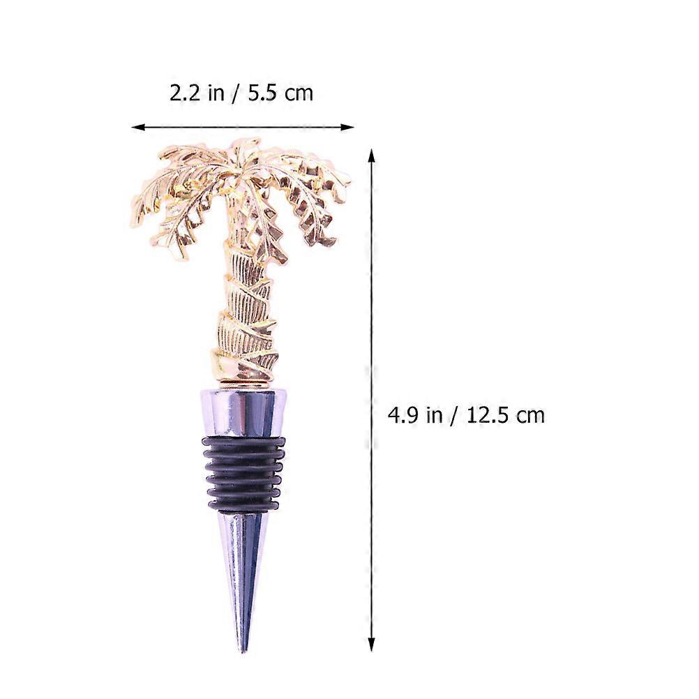 Red Coconut Tree Shape Alloy Plug 1Pcs
