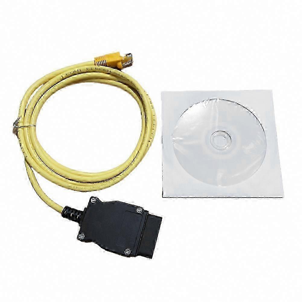 Diagnostic Interface Cable, Ethernet to OBD2 16-Pin Coding Connector Compatible with F-Series ICOM