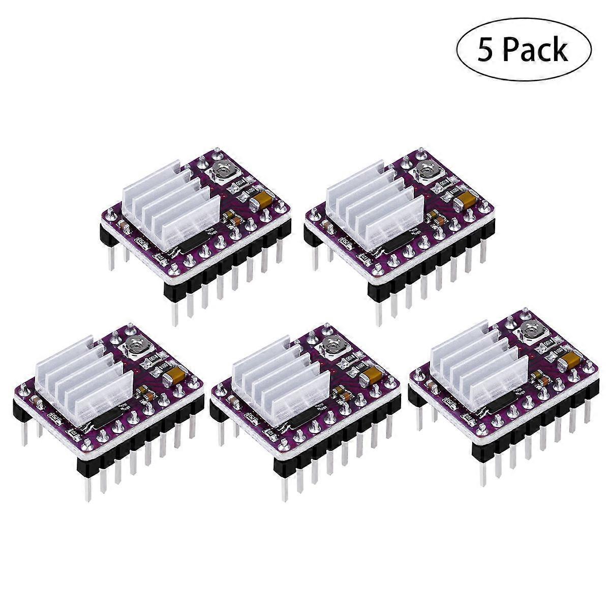 5Pcs 3D Printer Stepper Motor Driver Module with Heat Sink
