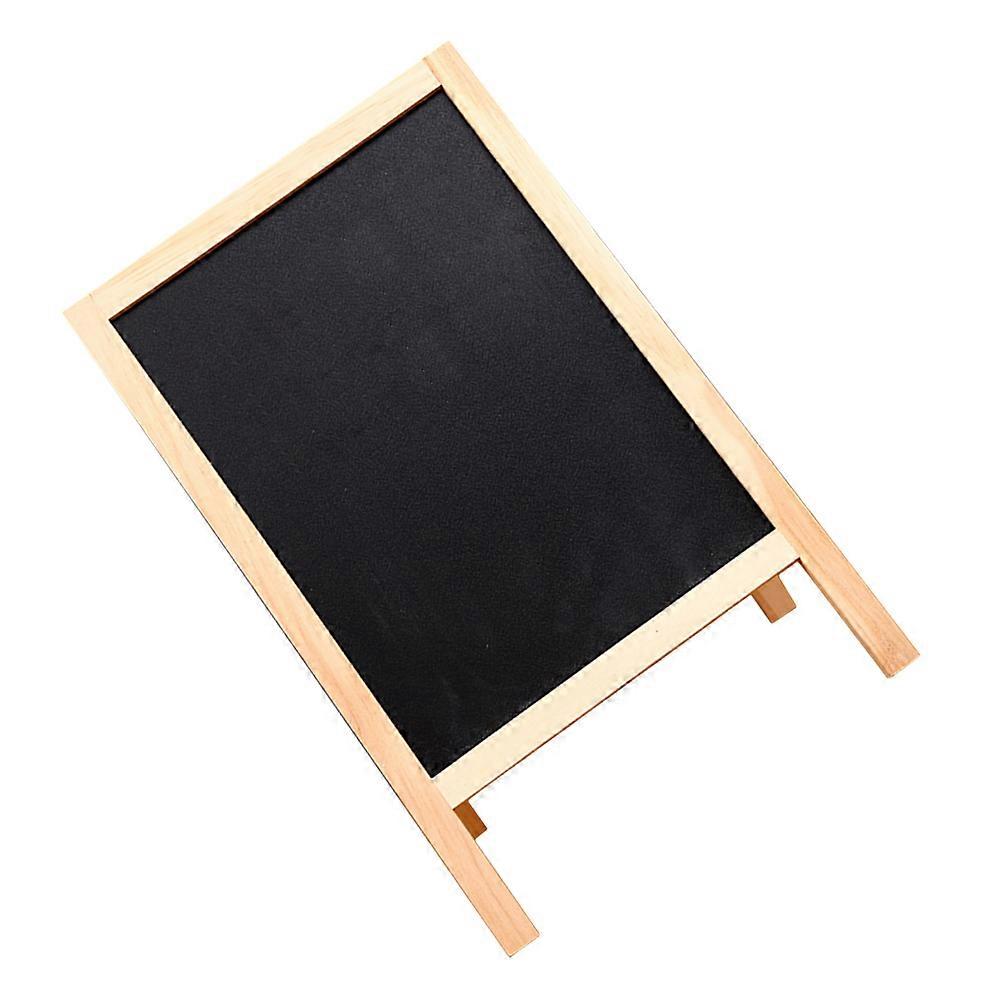Double Sided Wooden Mini Chalkboard for Notes with Stand 3Pcs Set
