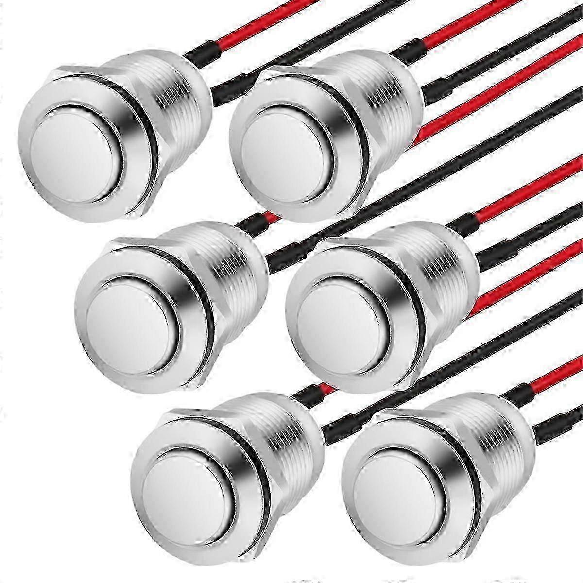 IP65 Rated 12mm Brass Momentary Switch Set