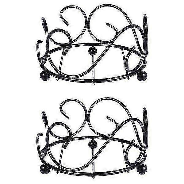 Black Wrought Iron Coaster Stand