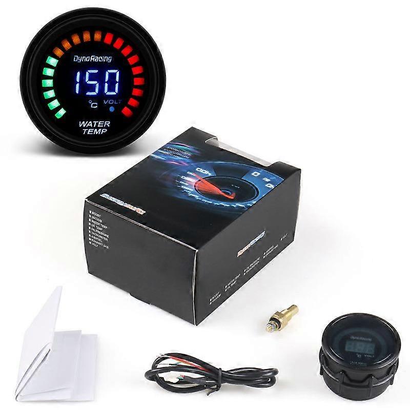 LCD Digital Water Temperature Gauge  2"52mm with Sensor Car Meter  Dynoracing