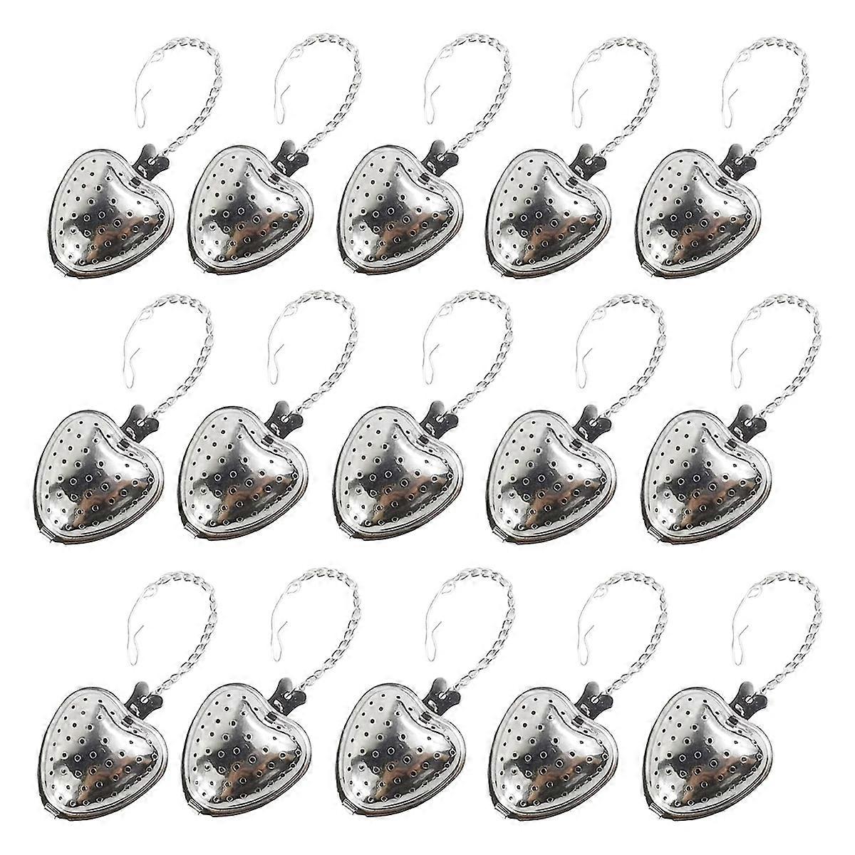 Stainless Steel Heart-shaped Tea Strainer Reusable