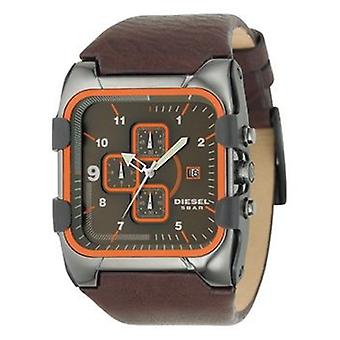 Diesel klokker kvarts analog mann klokke med okseskinn armbånd DZ4148