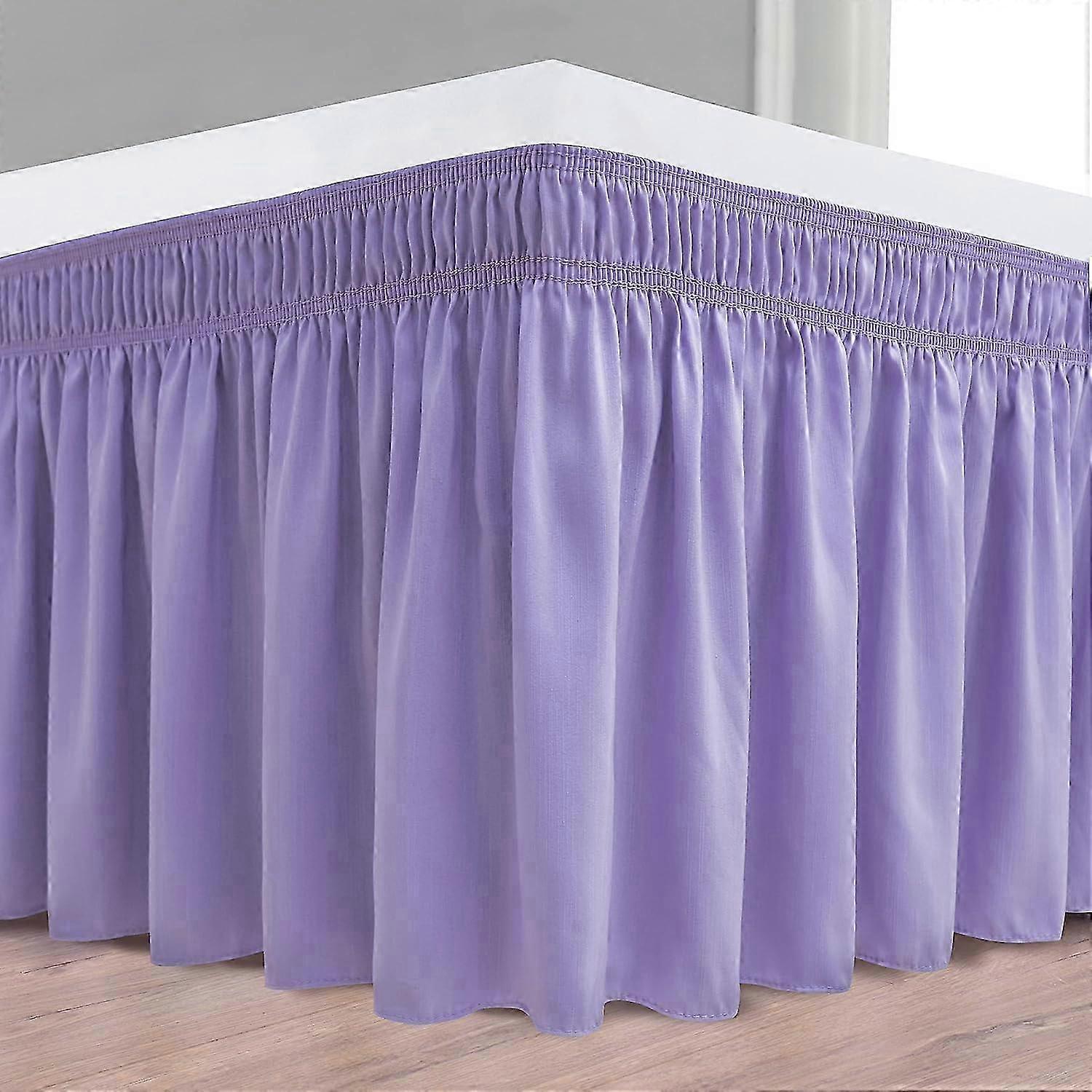 Wrap Around 15 Drop Bed Skirt Aqua