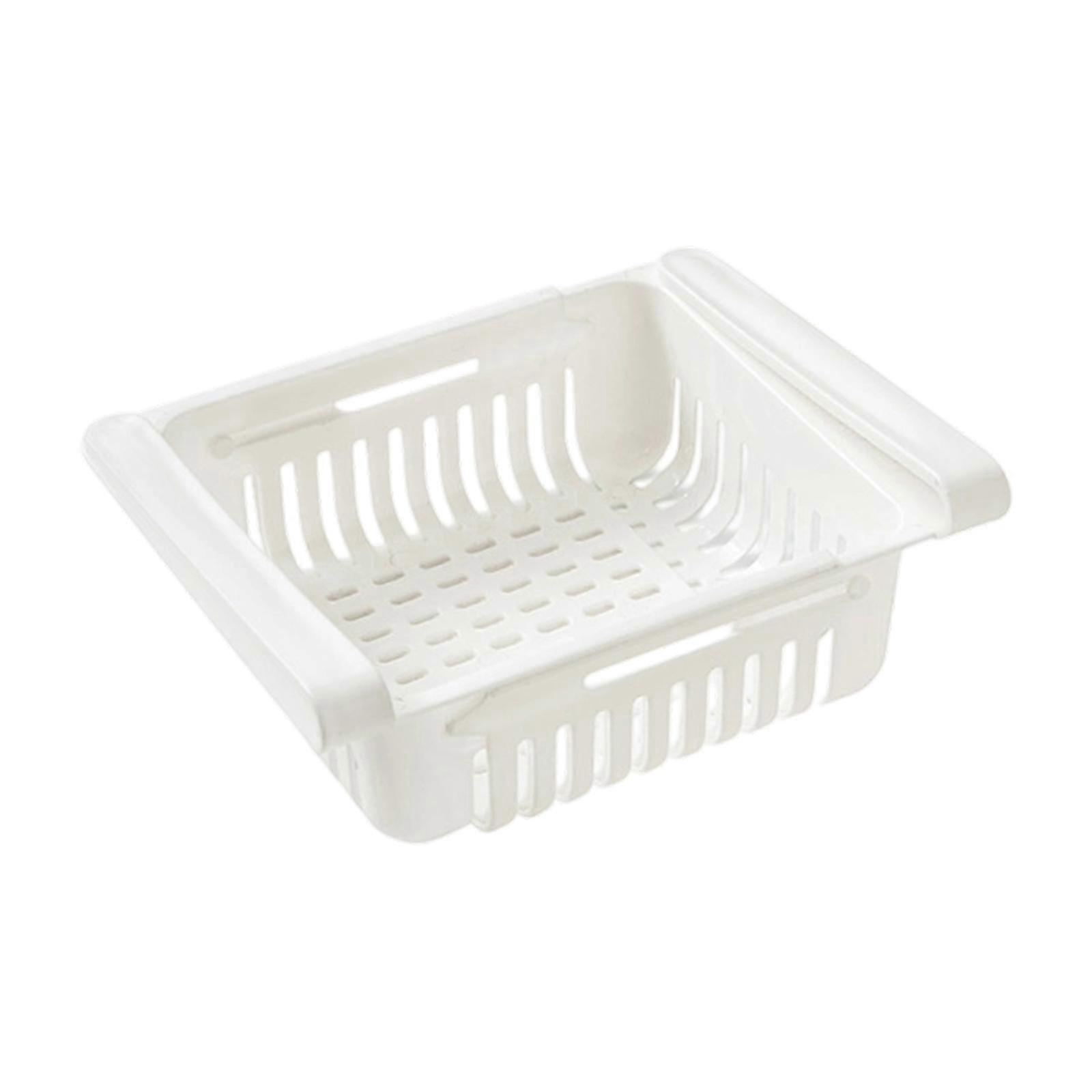 Scalable refrigerator storage basket White