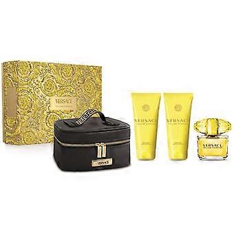 Women's Perfume Set Versace YELLOW DIAMOND 4 Pieces