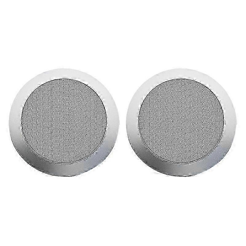 Ceiling Speaker Grille, 4-Inch Ceiling Embedded Audio Speaker Grille(Silver)