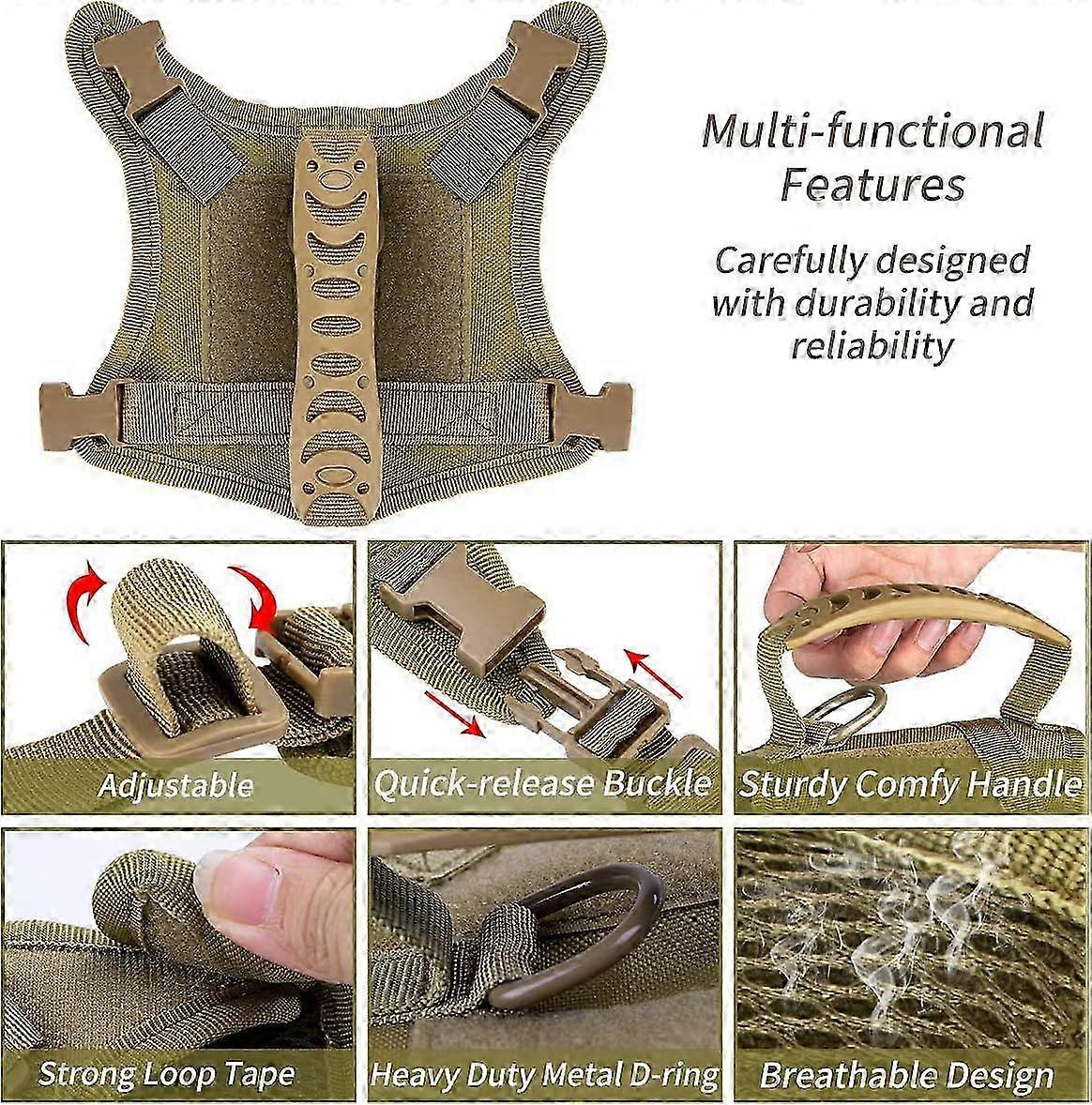 Adjustable Tactical Mesh Dog Vest