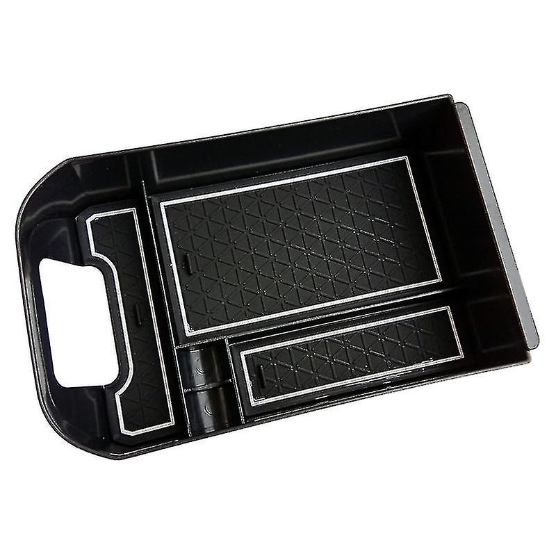 Car Center Accessories Insert Center Armrest Storage Box, White
