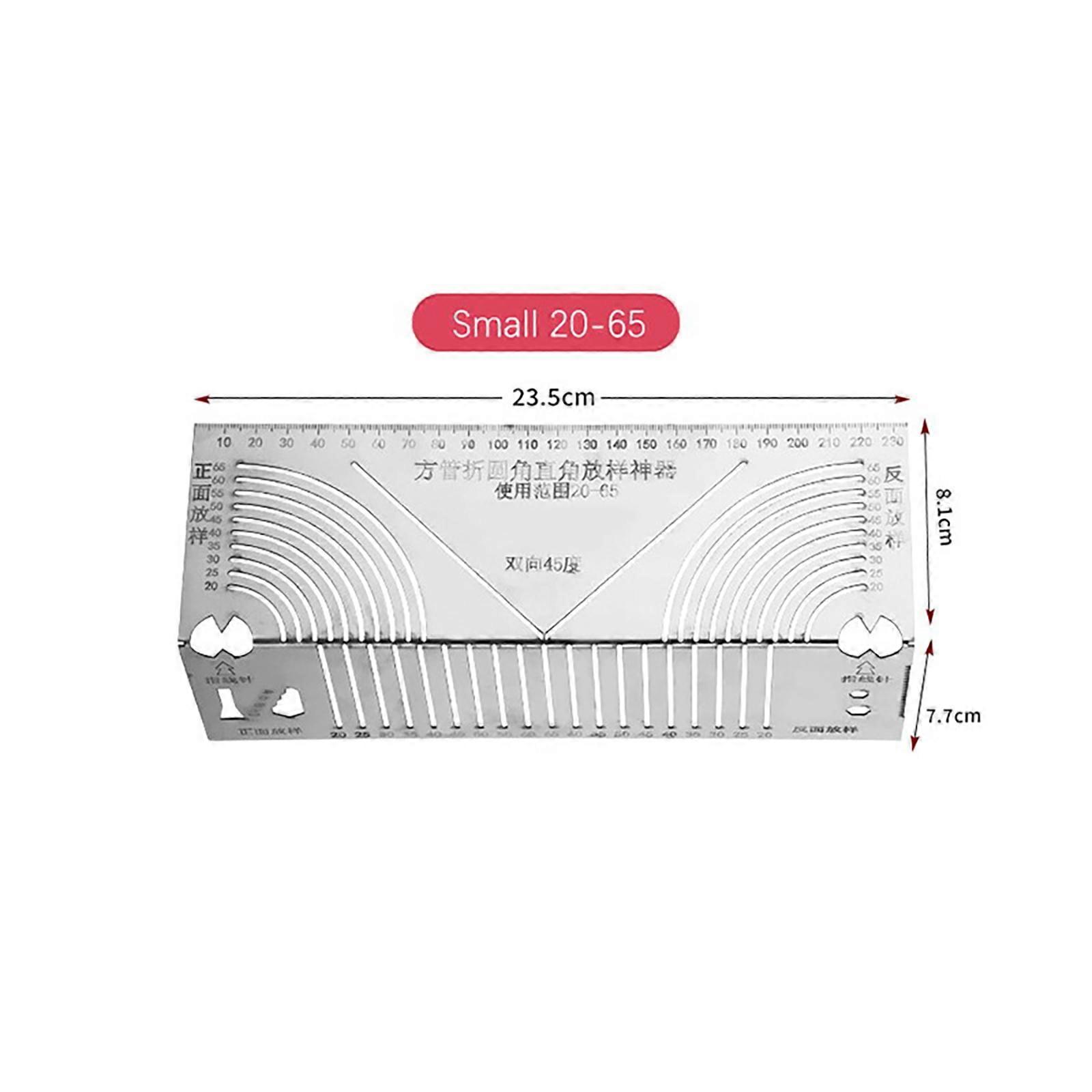 Angle & Arc Marking Tool,Adjustable Linear Arc Dual-Purpose Scriber,Square Tube Bending Tool,Parallel Line Drawing Tool